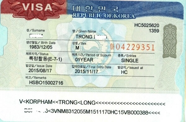 Visa E7 Hàn Quốc là gì?